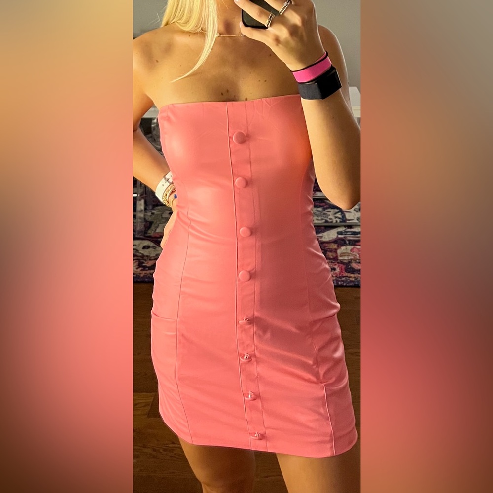 Candy pink mini dress